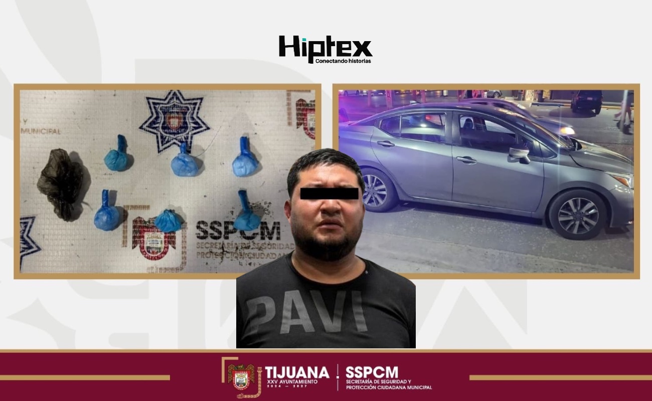 Detiene Policía Municipal a sujeto por delitos contra la salud; presumen su participación en un reciente homicidio