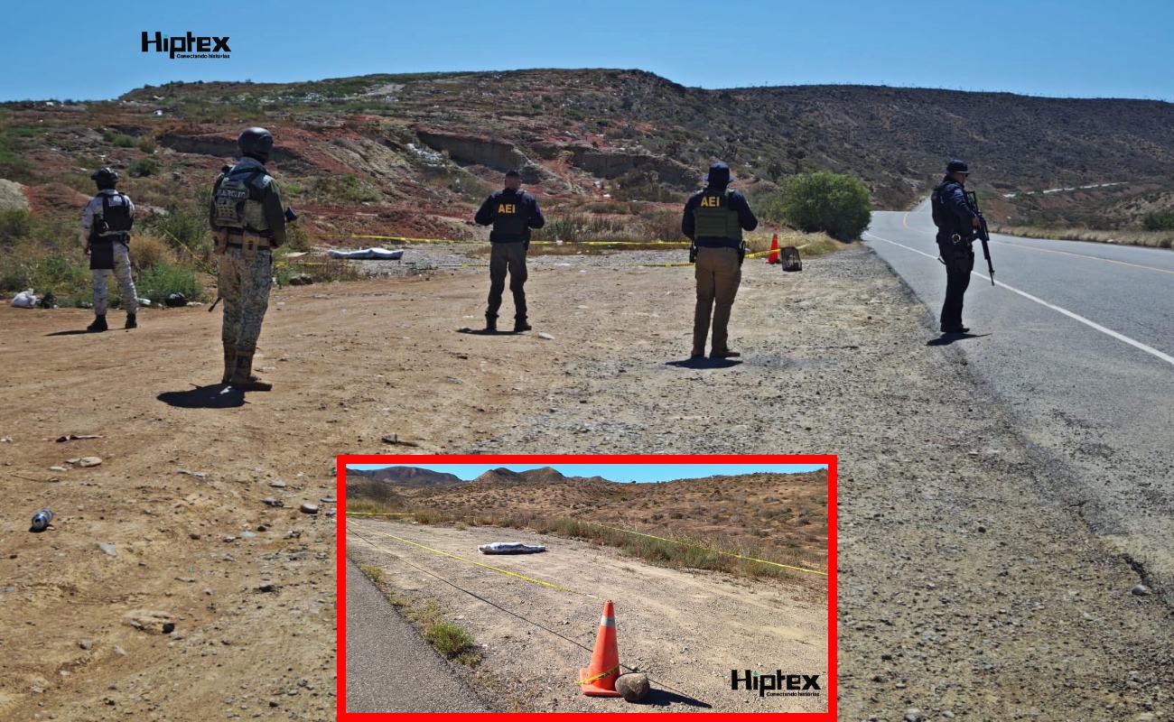 Tiran cuatro cadáveres envueltos en plástico entre San Quintín y El Rosario