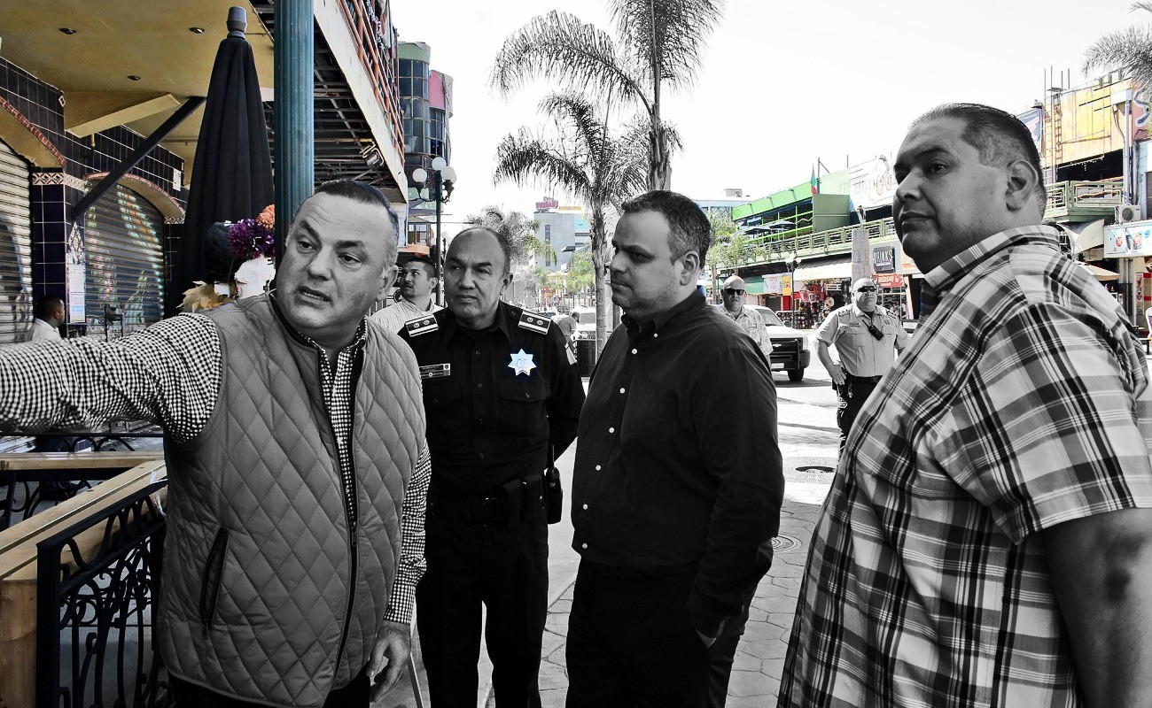 Directivos de Canirac, encabezados por Miguel Ángel Badiola y Marco Sotomayor, titular de la SSPM, realizaron un recorrido por las “zonas blindadas”.