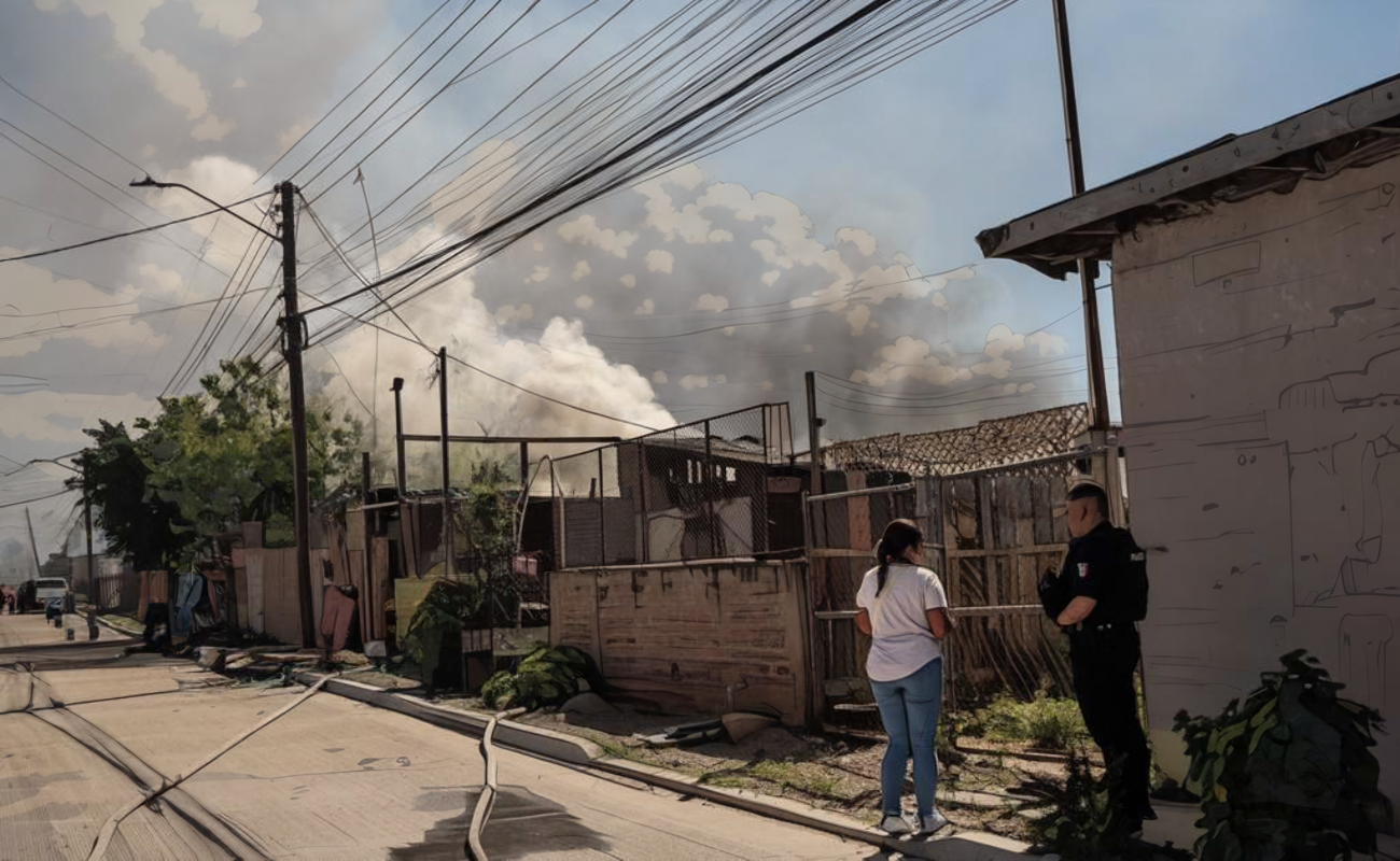 Incendio consume dos viviendas en la Buenos Aires Norte