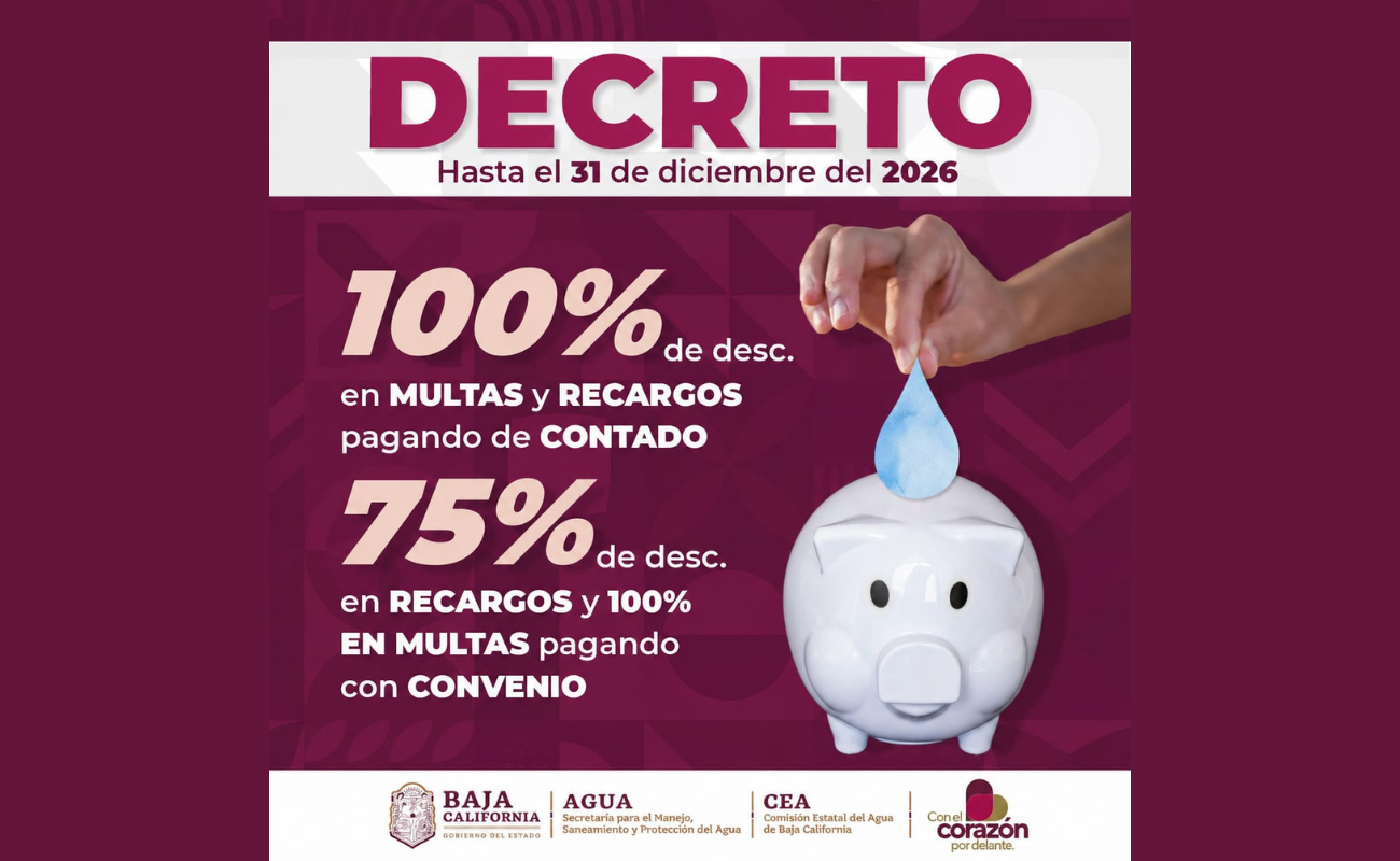 Finaliza el 31 de diciembre de este año.