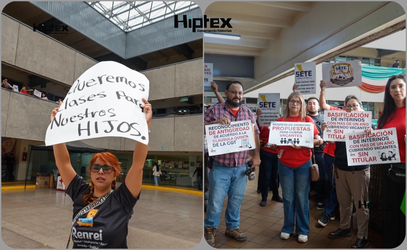 Exigen solución al conflicto laboral que mantiene a sus hijos sin clases desde hace aproximadamente tres semanas.