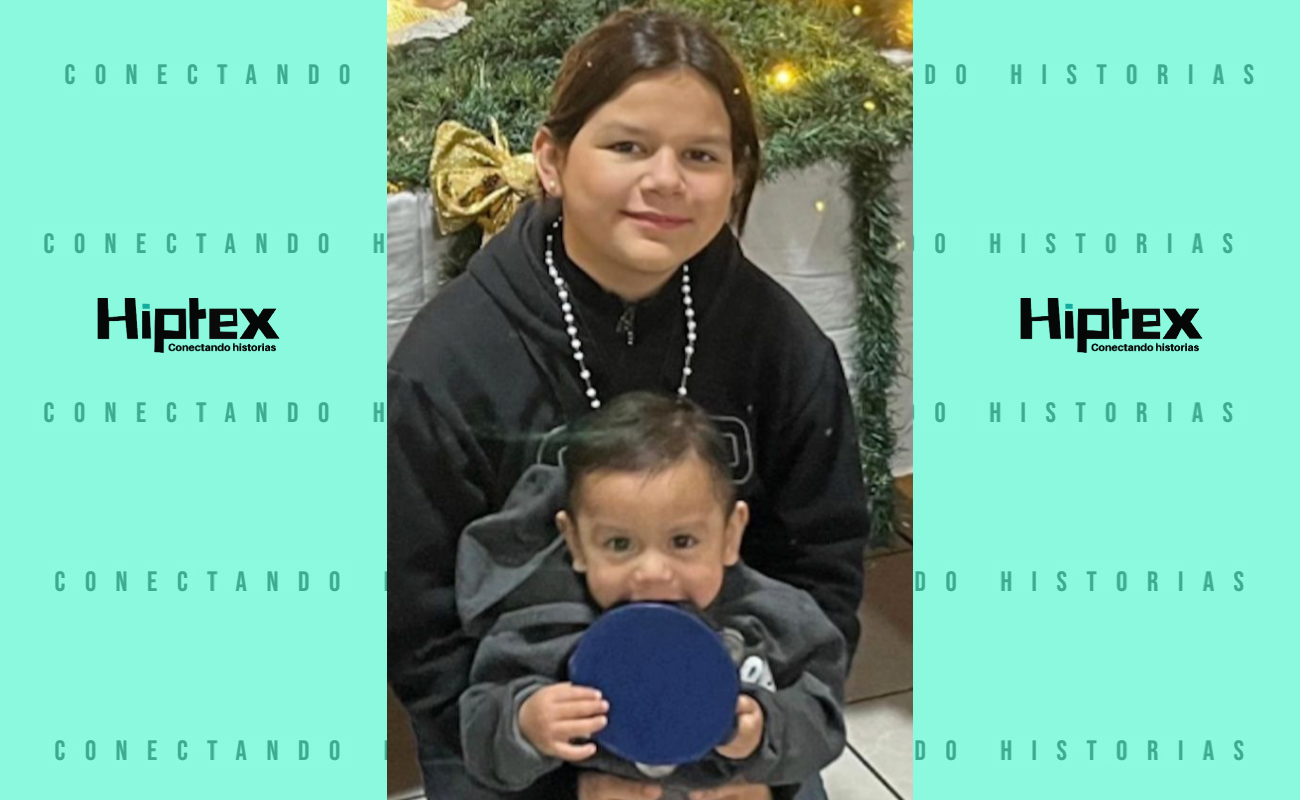 Mía Samantha y Julio Daniel Guido López, tienen 15 años y un año de edad.