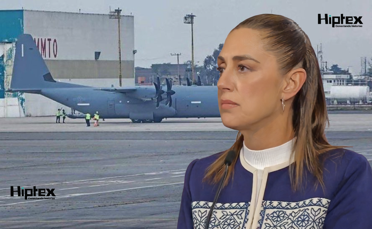 Avión militar de EEUU aterrizó en Toluca con permiso: Sheinbaum