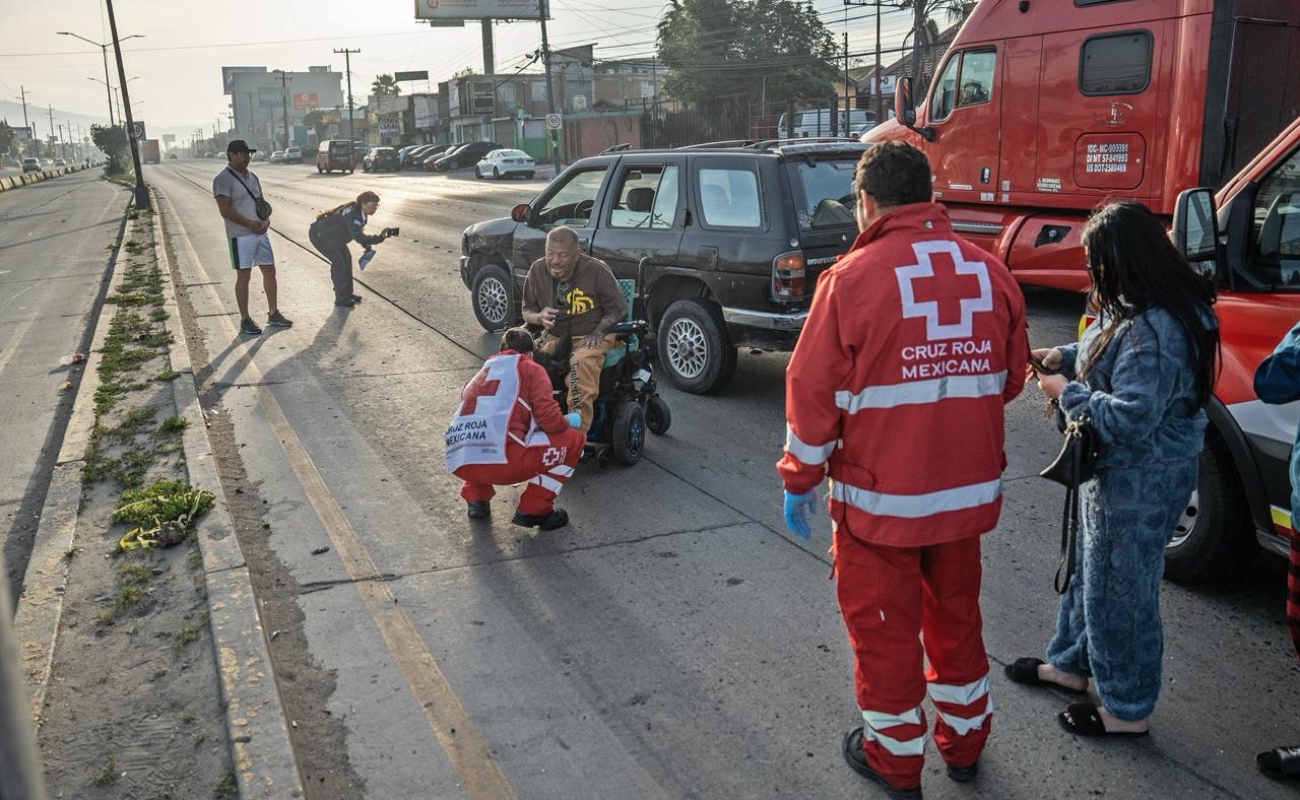 Atropellan a un hombre en silla de ruedas en el Bulevar Bellas Artes