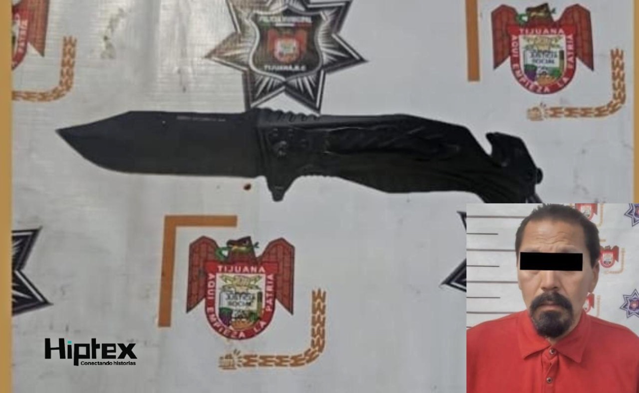 Asegura Policía Municipal a hombre por lesiones con arma prohibida en la Zona Norte