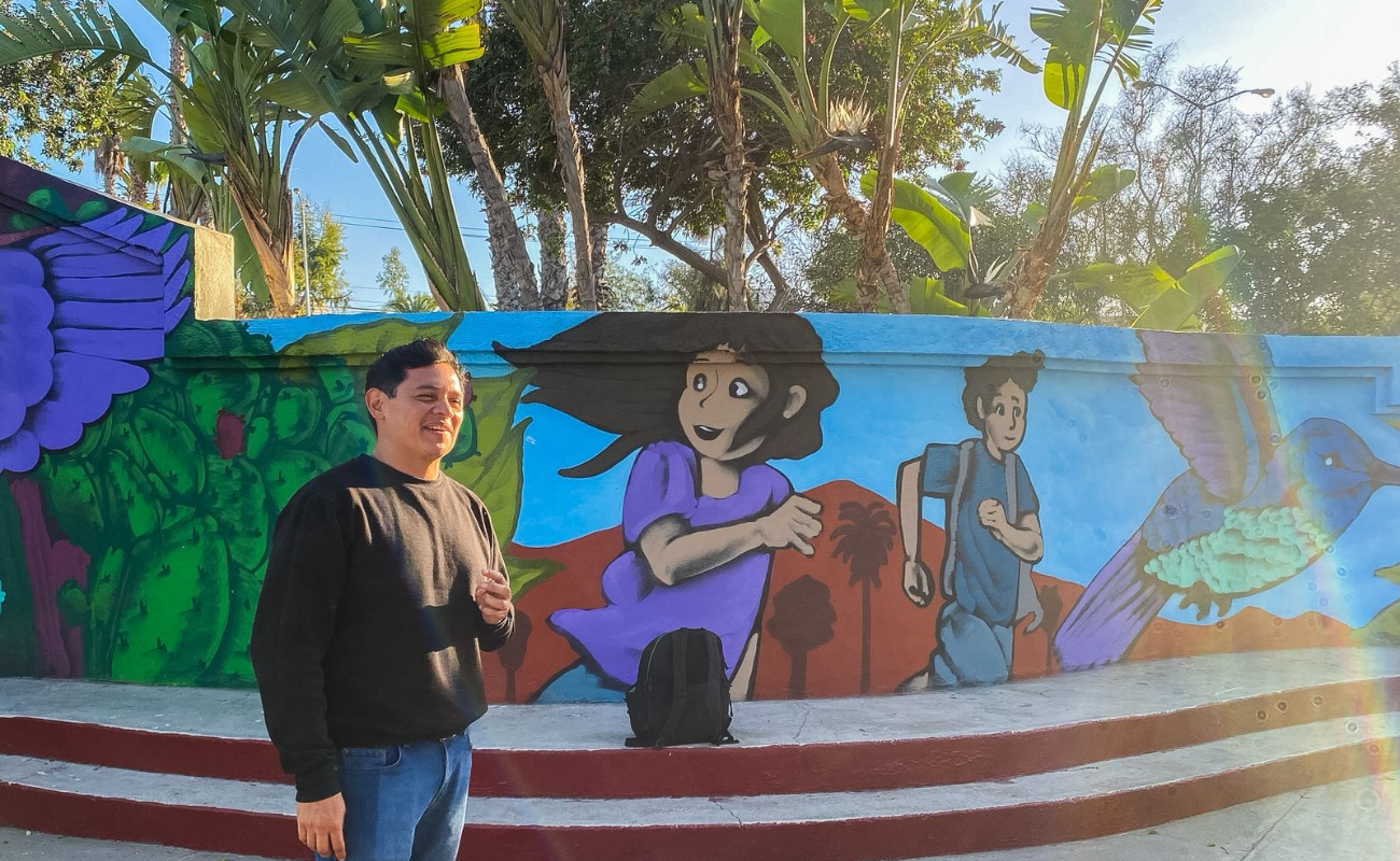 El color llega a la Zona Este de Tijuana con nuevo mural comunitario en parque de Villa Fontana
