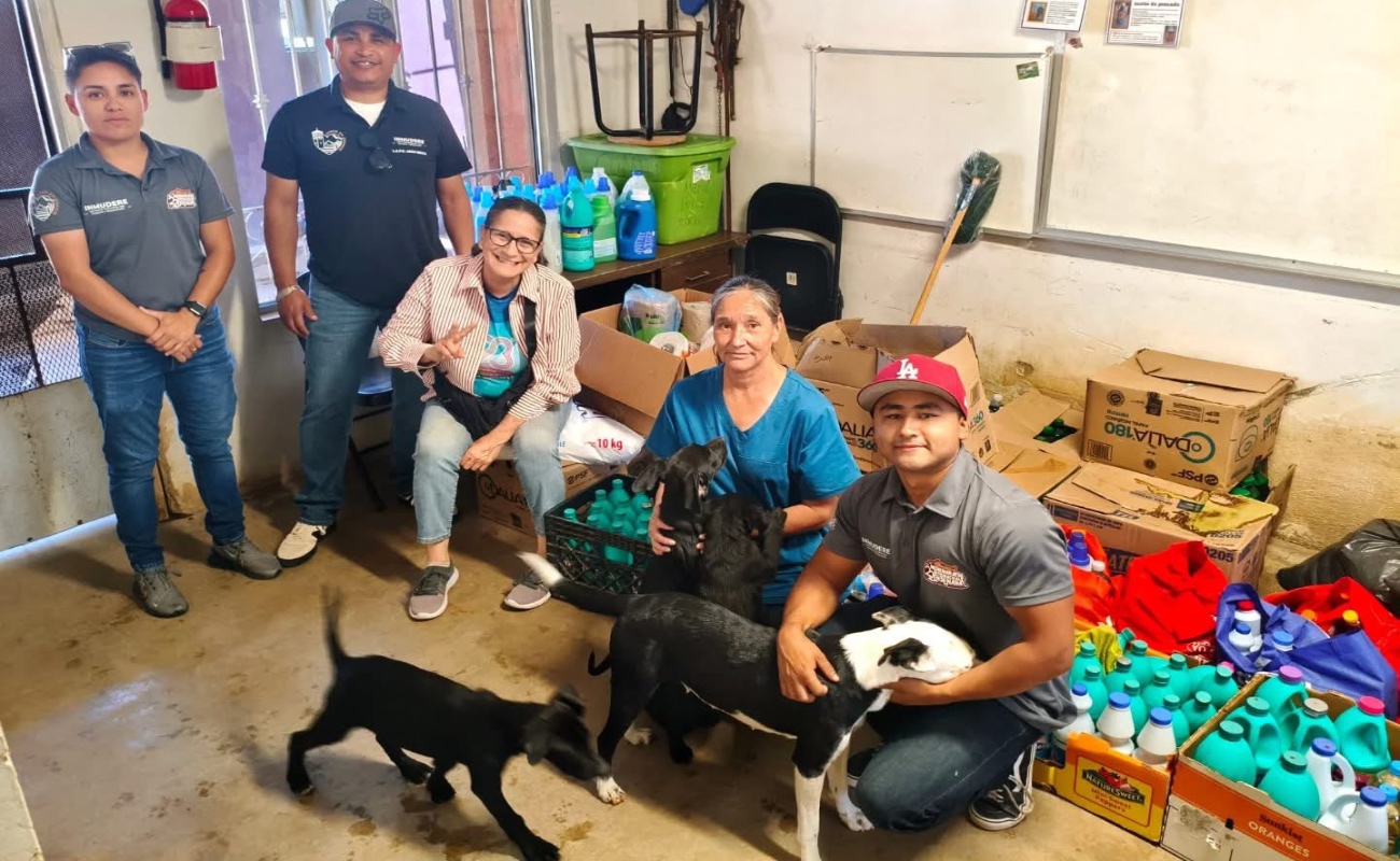 Entrega gobierno de Ensenada más de 1,500 artículos de limpieza a la asociación 4 Patas