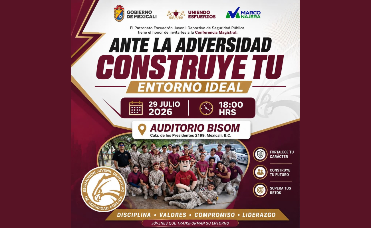 Se llevará a cabo este próximo 29 de julio a las 18:00 horas en el Auditorio de BISOM; la entrada es completamente libre.