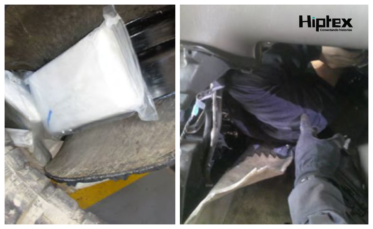 Frustraron dos intentos de tráfico distintos, incautando más de 225 libras de cocaína y descubriendo a una mujer oculta en el tablero de un vehículo.