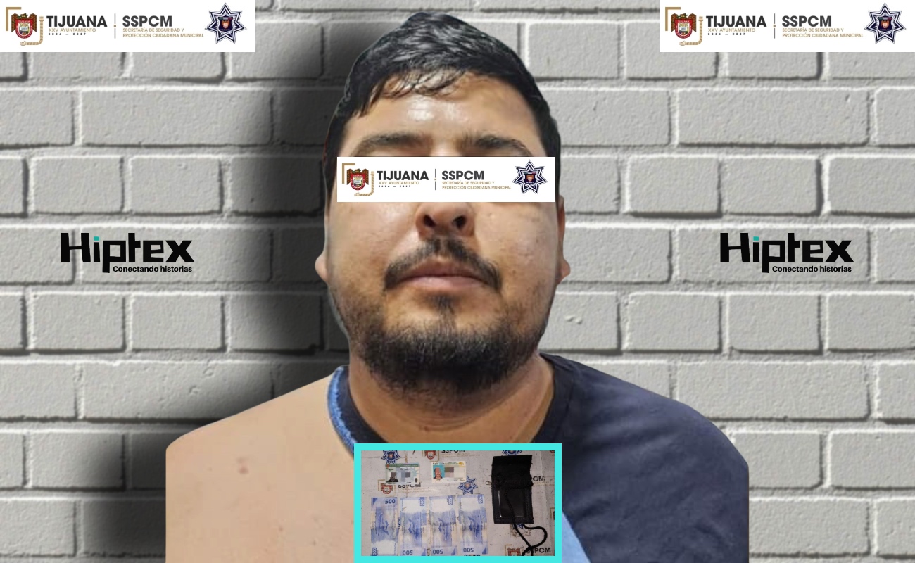 Detienen a sujeto por intento de extorsión y agresión a oficiales