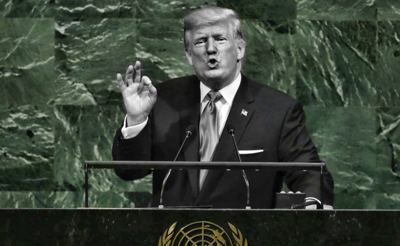 En su primera participación en la Asamblea General de Naciones Unidos, Trump lanzó la amenaza a Corea del Norte