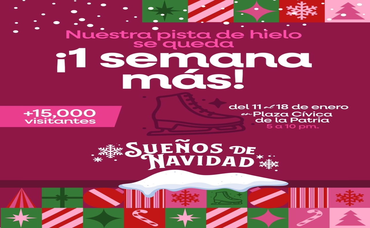 Permanecerá abierta hasta el 18 de enero en la Plaza Cívica de la Patria.