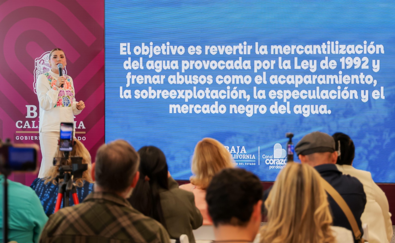 Nueva Ley General de Aguas garantiza que recursos hídricos sean del pueblo y la Nación: Marina del Pilar