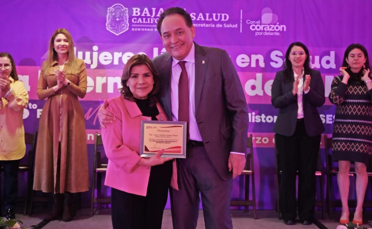 Mujeres con trayectoria en la Secretaría de Salud fueron reconocidas por su contribución al sistema de salud en Baja California.