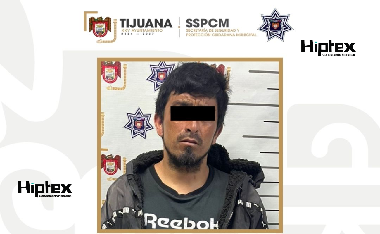 Detiene Policía Municipal de Tijuana a sujeto por violencia familiar tras activación de ‘Botón Morado’