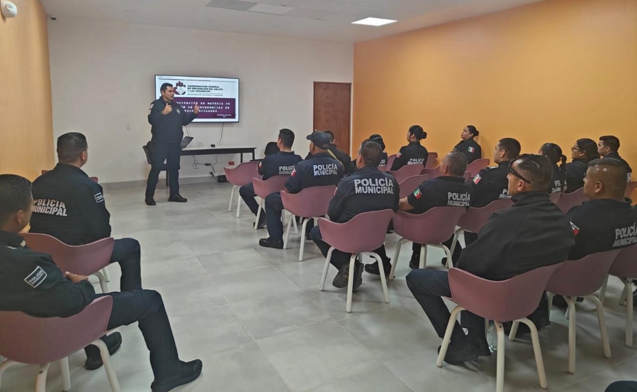 Fortalece SSCBC capacitación preventiva a elementos municipales de San Quintín
