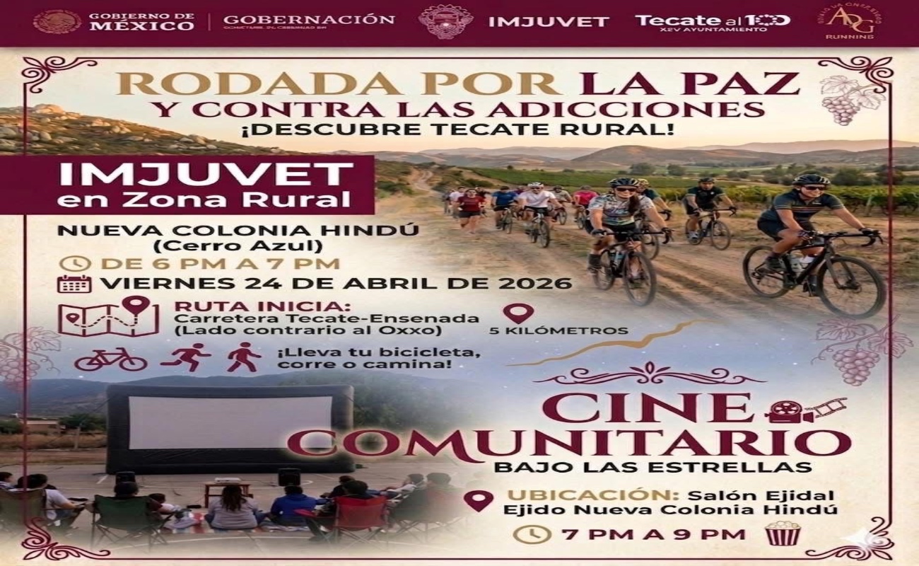 El evento se llevará a cabo el próximo viernes 24 de abril de 2026, en la Nueva Colonia Hindú (Cerro Azul).