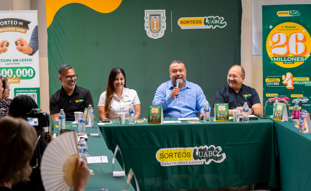 Lanza UABC Sorteo Millonario para apoyar a la comunidad estudiantil