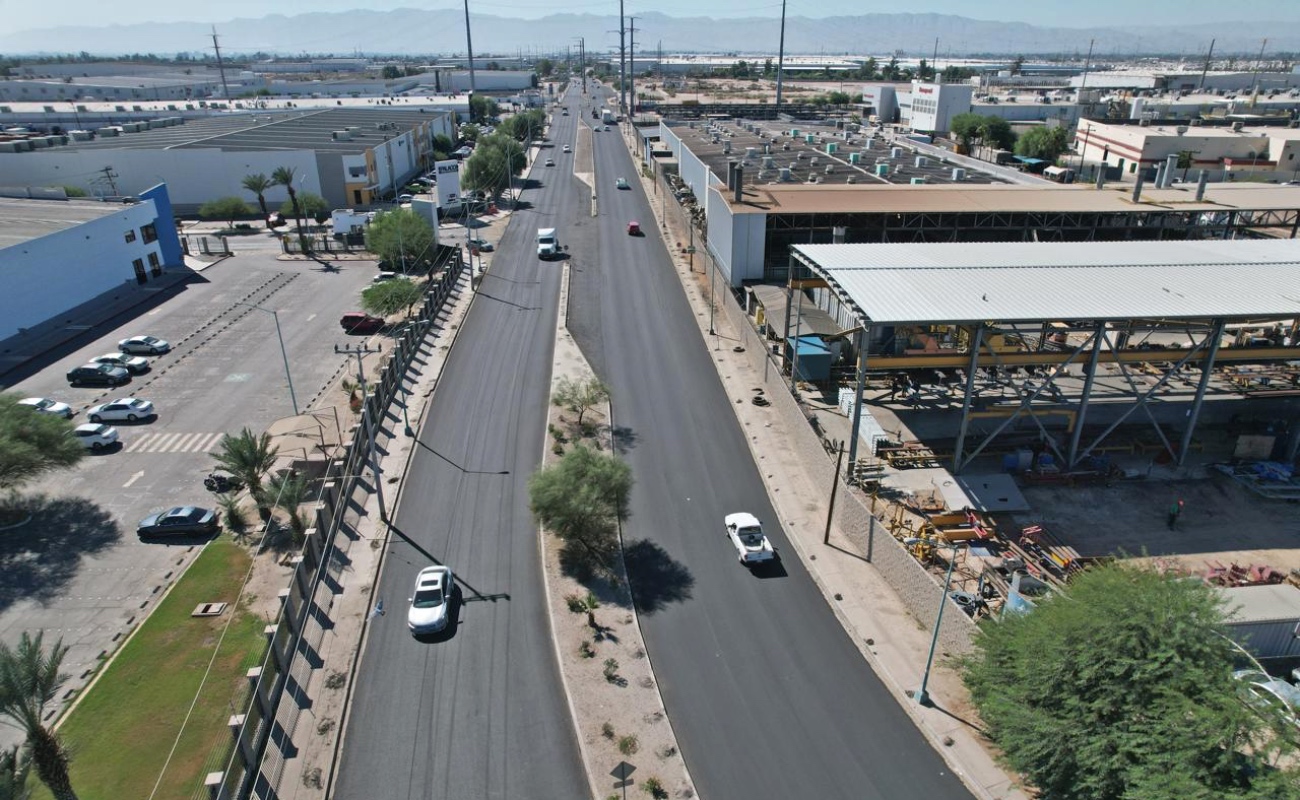 Concluyen trabajos de rehabilitación en Bulevar Venustiano Carranza en Mexicali