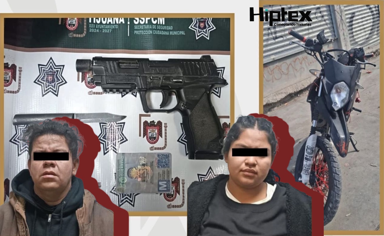 Detienen a pareja armada en colonia Altiplano