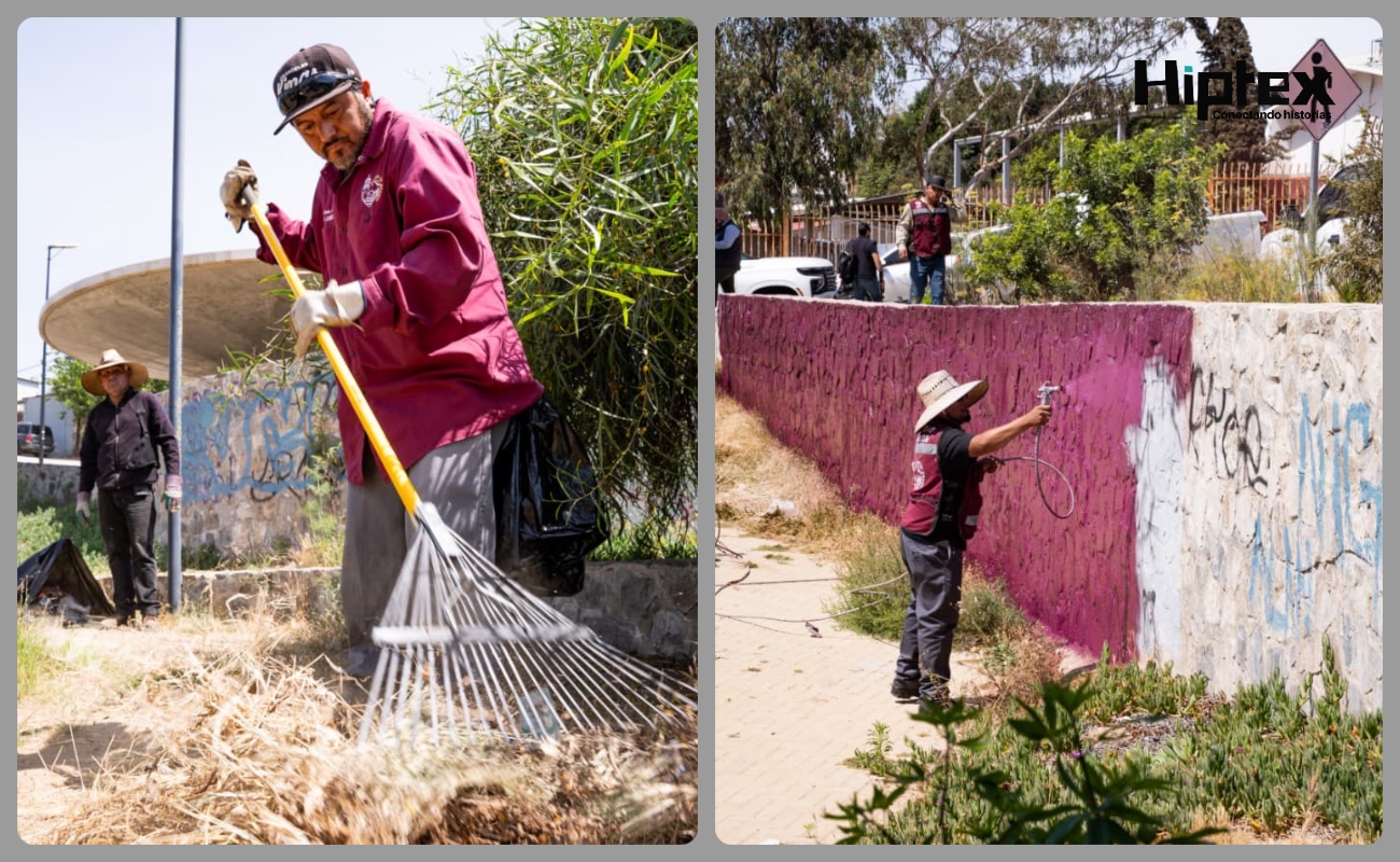 Realizan jornada de limpieza en el parque de las canchas gemelas.