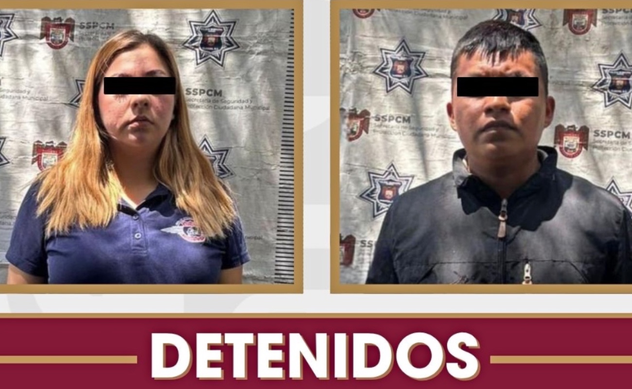 La Policía Municipal detuvo a Eduardo “N” y Alondra “N” por privación ilegal de la libertad en un taller de reparación automotriz.