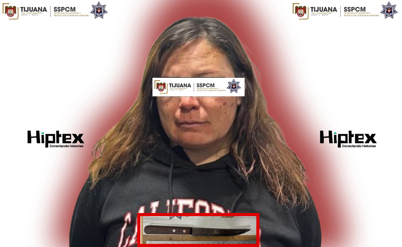 Detienen a mujer por agresión y lesiones con objeto punzocortante a su cónyuge