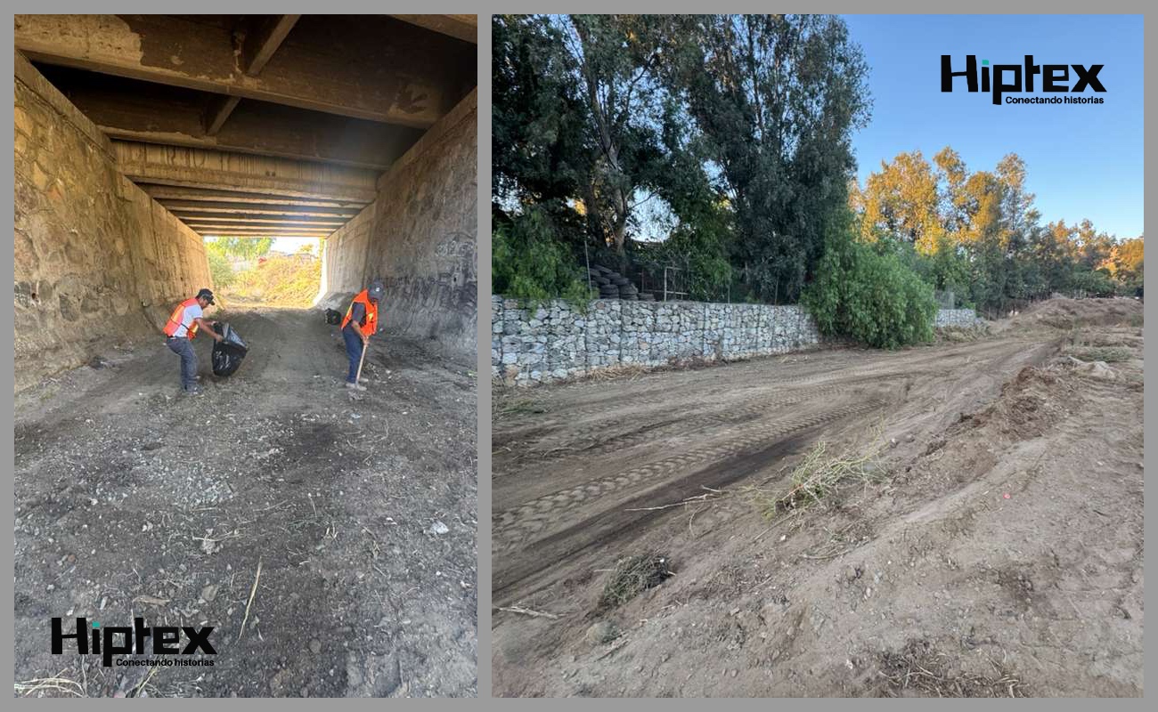 Refuerzan acciones preventivas en Tecate con limpieza de pluviales ante temporada de lluvias