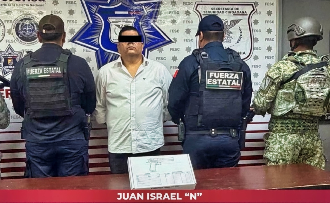 Juan Israel "N", de 41 años, el detenido.