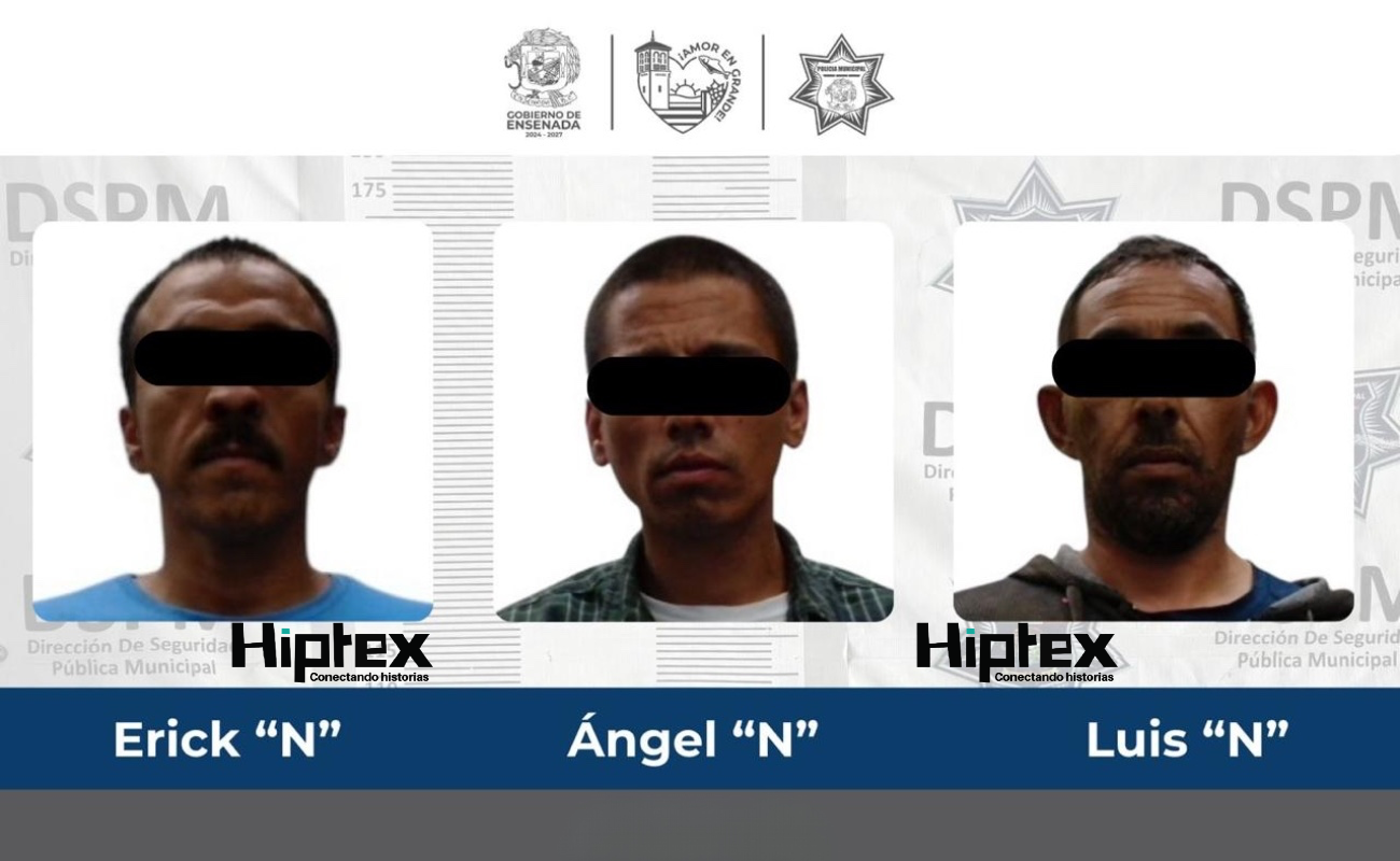 Asegura la DSPM a tres hombres por posesión de drogas