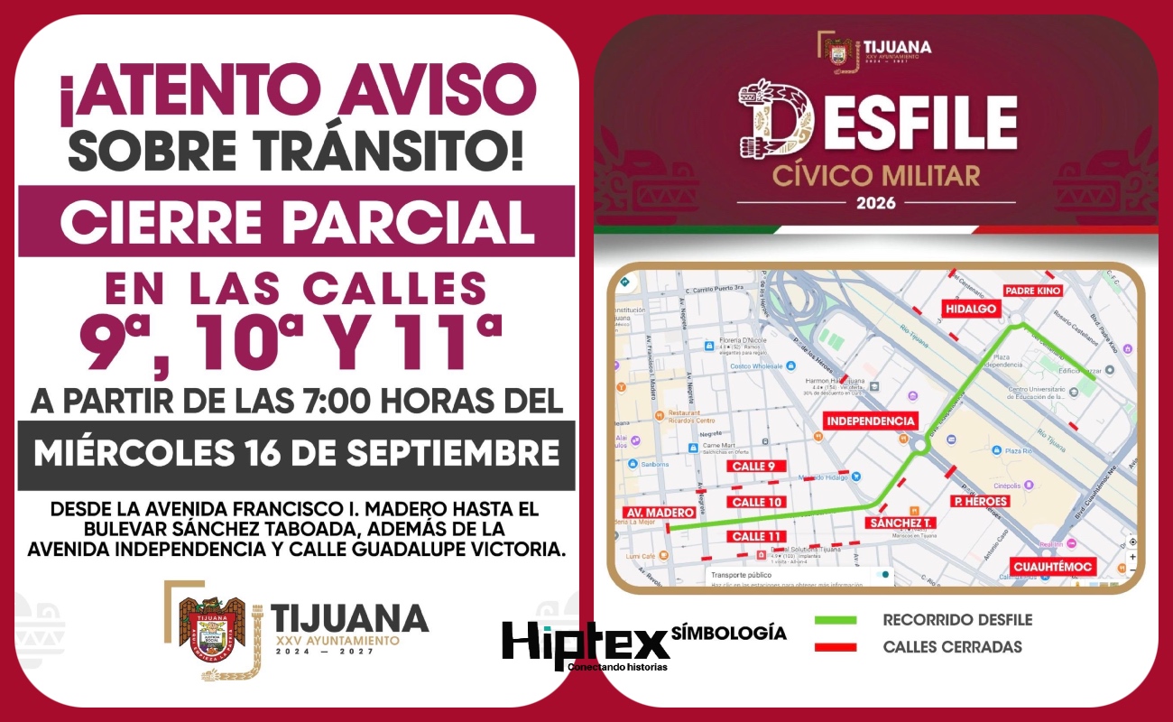 Se recomienda a la ciudadanía tomar precauciones, considerar rutas alternas.