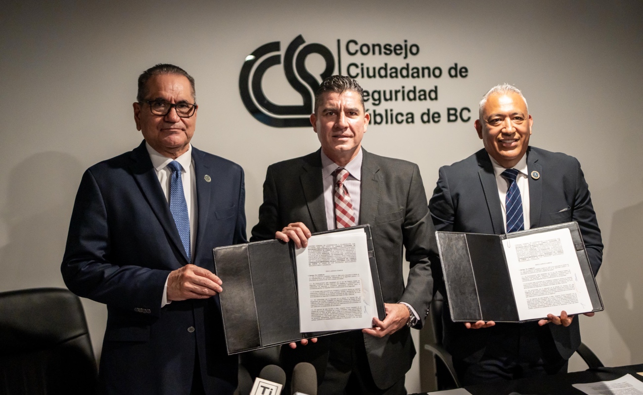 Buscan dignificar labor policial entre Consejo Ciudadano de Seguridad Pública y Federación de Policías de BC