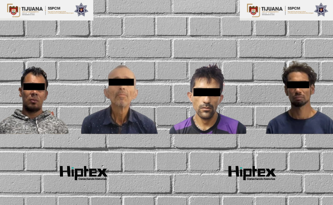Aseguran elementos de la SSPCM a cuatro hombres con órdenes de aprehensión activas