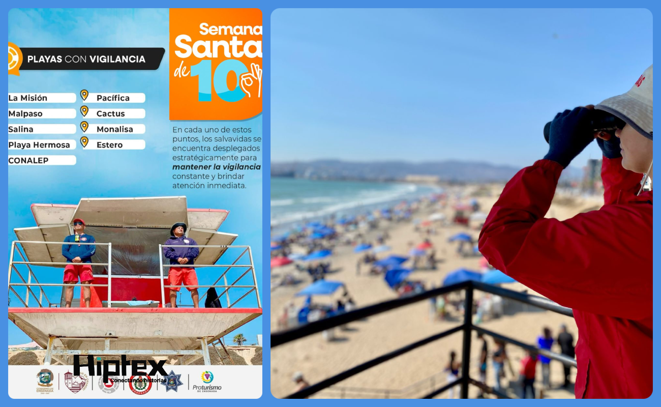 Mantendrá Gobierno de Ensenada vigilancia en 9 playas del municipio