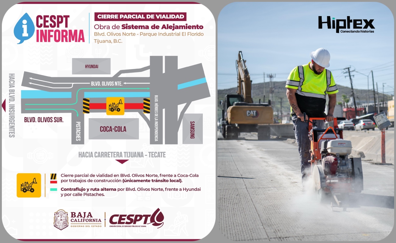 Inicia CESPT obra del sistema de alejamiento de aguas tratadas en la Zona Este de Tijuana