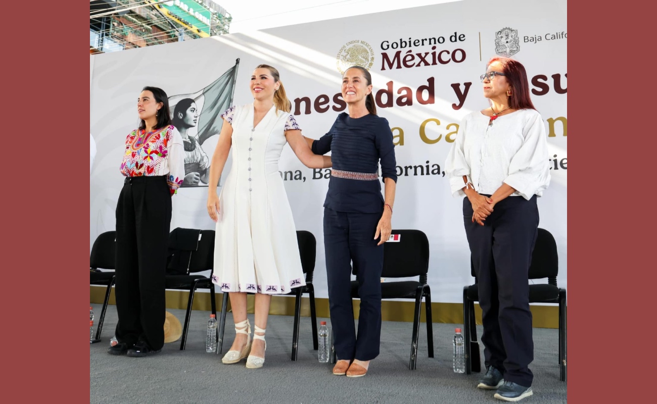 Anuncia Sheinbaum primera piedra de desaladora en Rosarito durante su visita a Tijuana