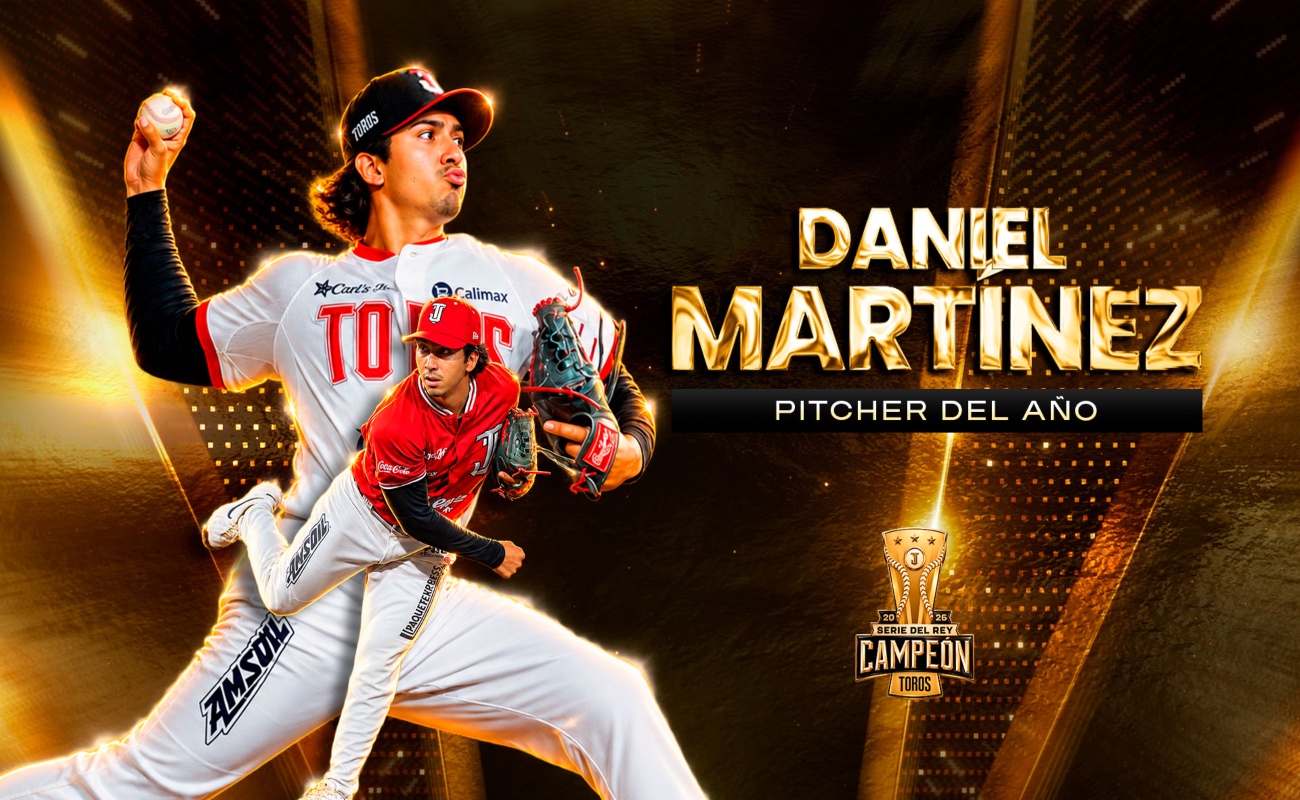 Daniel Martínez brilló en la lomita y es el Pitcher del Año