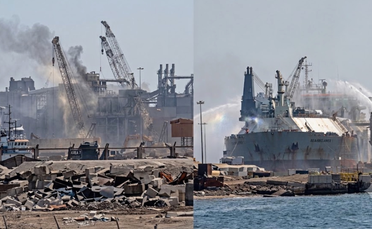 Ataque con drones incendia buques de gas en Egipto y eleva la tensión en el Mediterráneo oriental