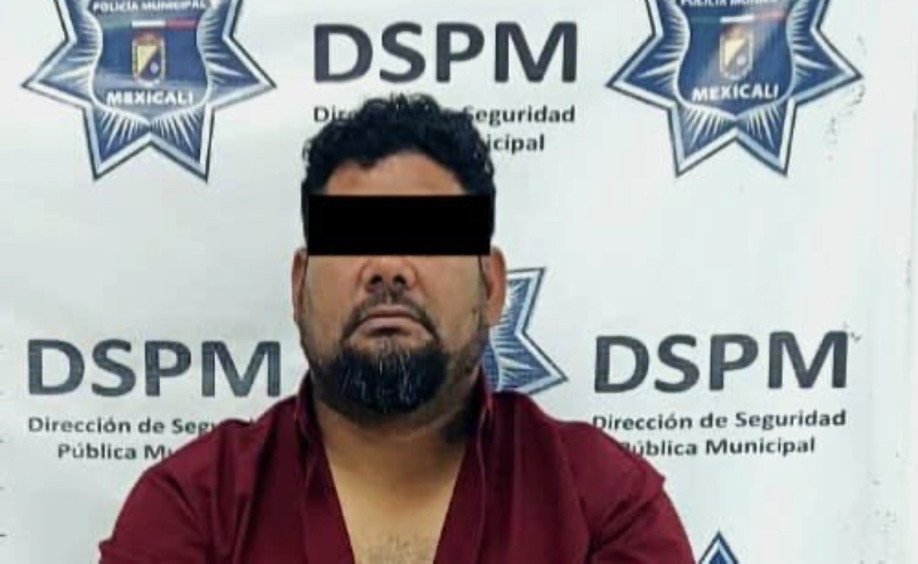 Policía Municipal de Mexicali detuvo a Sergio “N”, de 45 años, por presunto abuso sexual a una mujer de 28 años en el Hotel Sweet.