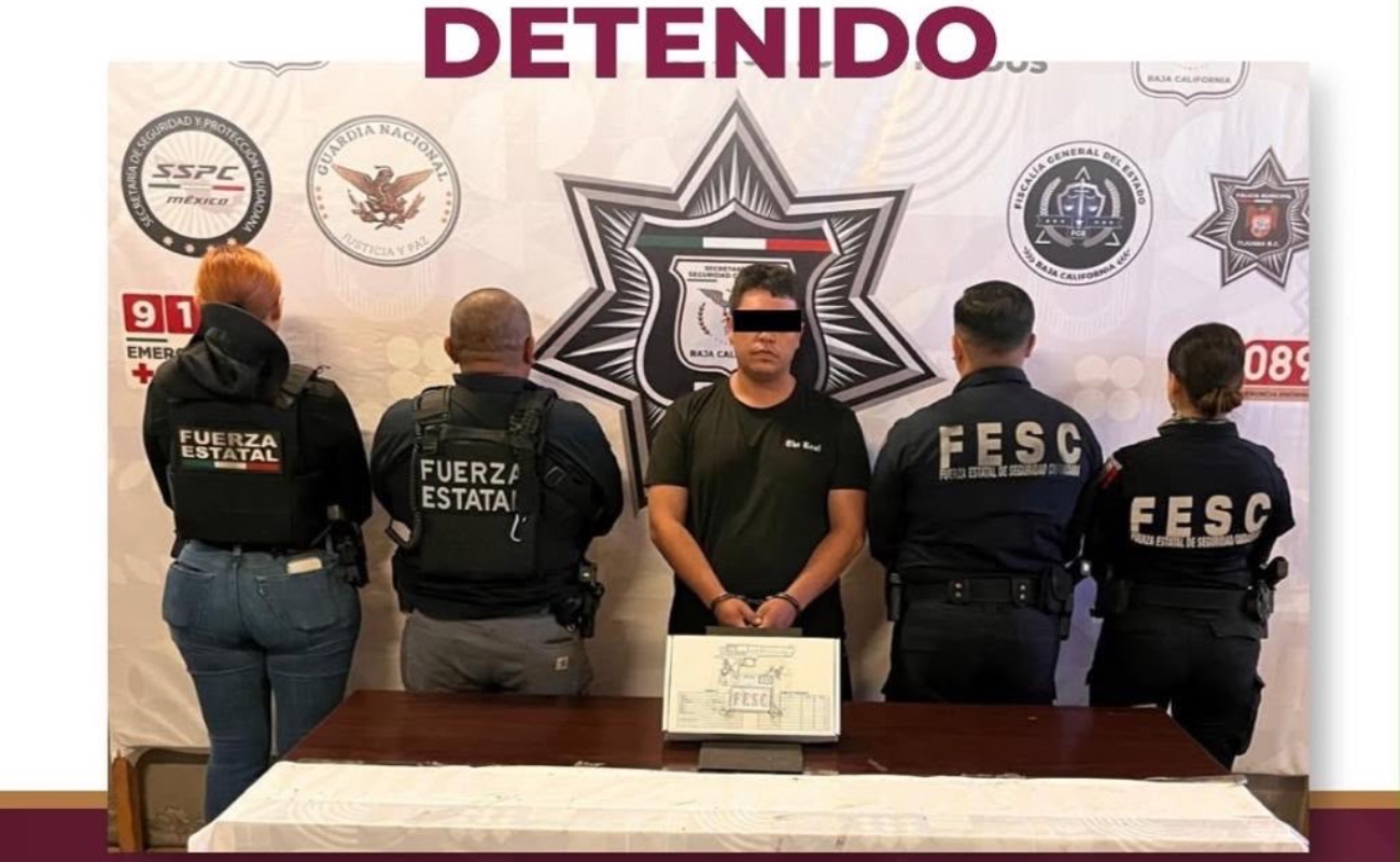 Captura FESC a “El Neto” objetivo prioritario relacionado con homicidio y tráfico de armas
