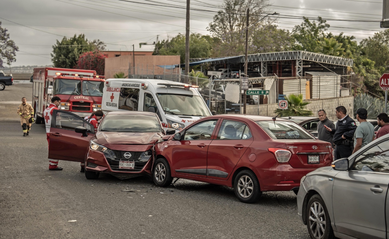 Choque por alcance en la colonia Independencia