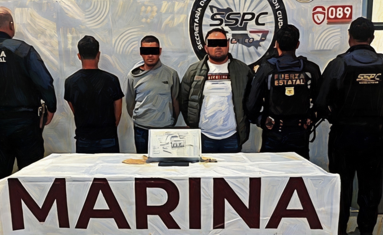 Capturan a tres hombres en posesión de arma de fuego