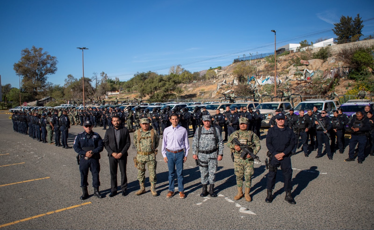 Arranca Operativo Tecate; fuerzas de los tres órdenes de gobierno refuerzan seguridad