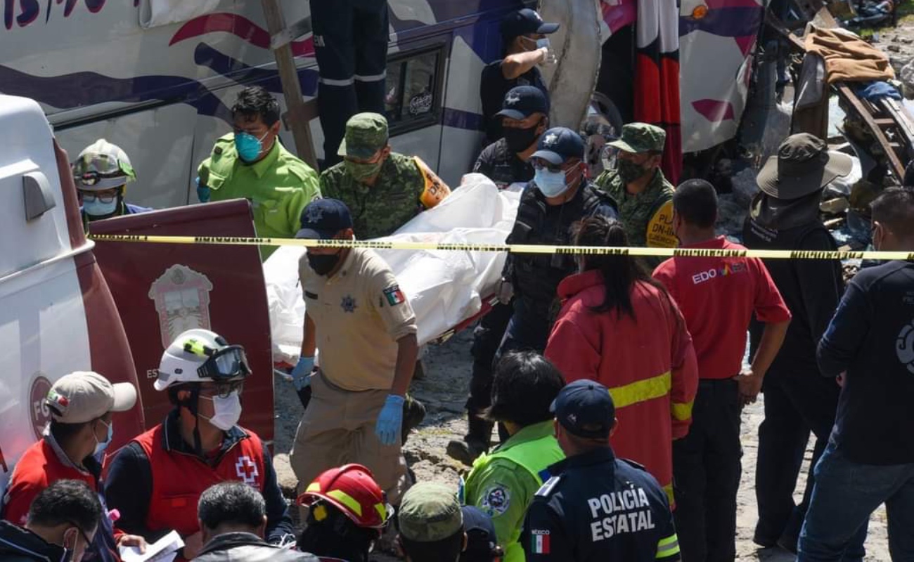 El accidente ocurrió en el Estado de México, los peregrinos eran de Michoacán.