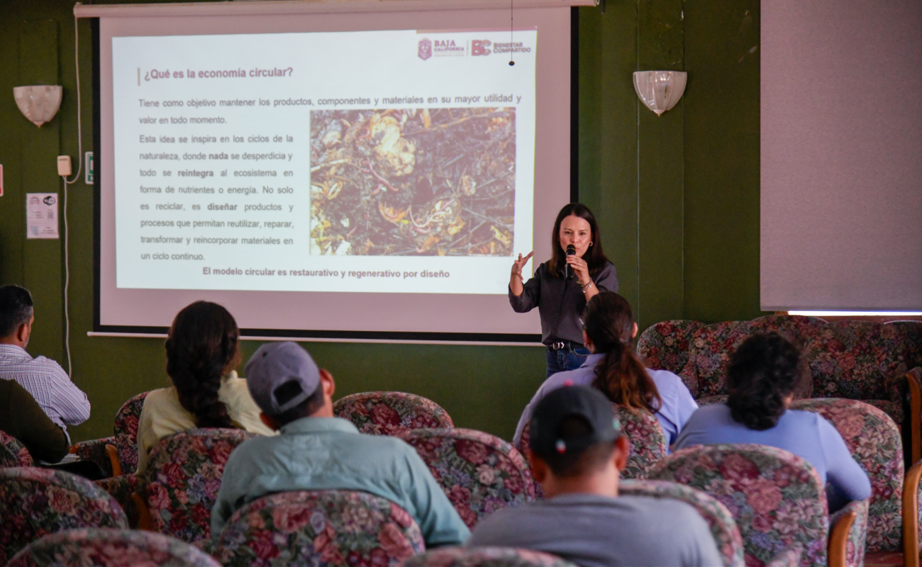 Impulsa Secretaría del Medio Ambiente la economía circular y el cumplimiento ambiental en San Quintín