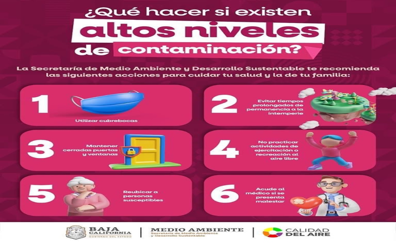 Vientos fuertes levantan polvo y deterioran calidad del aire en Mexicali; alertan