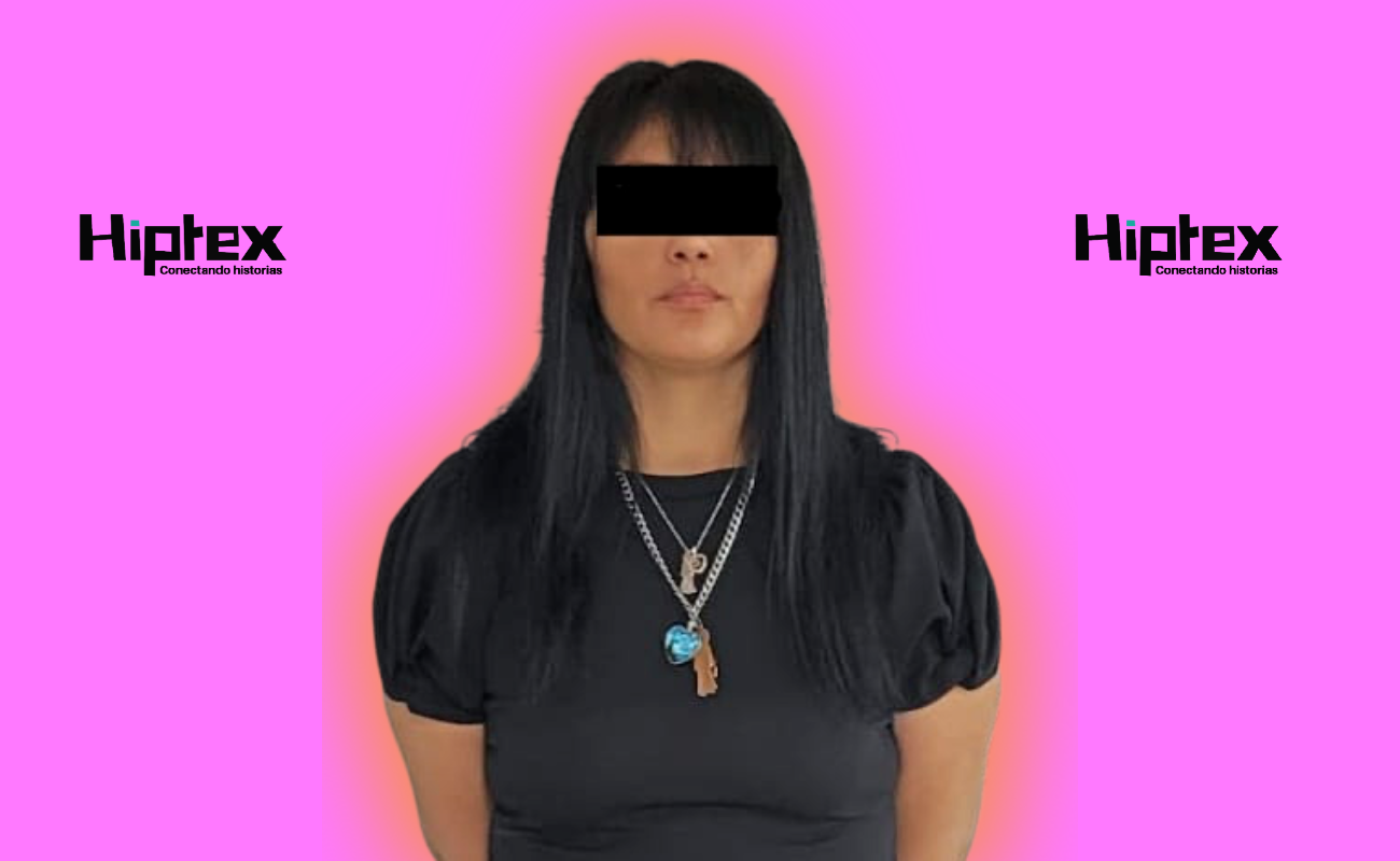 Ariadna Areli de 31 años de edad, la detenida.