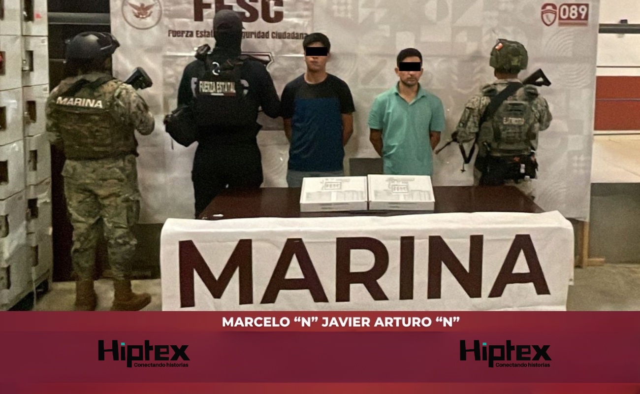 Detienen fuerzas de seguridad a dos sujetos presuntos generadores de violencia; andaban armados