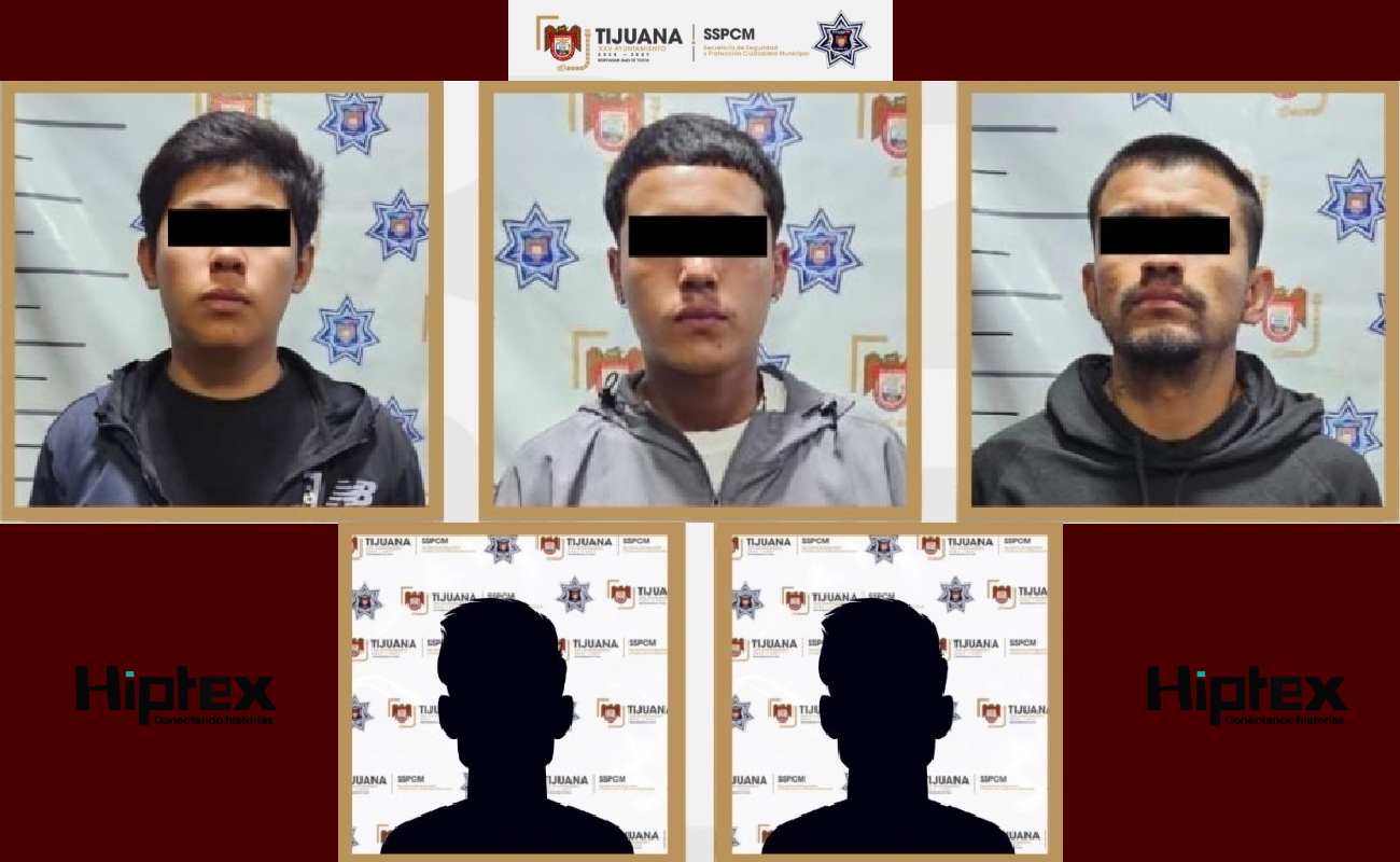 Asegura Policía Municipal a cinco personas por allanamiento de morada y robo a casa habitación en Santa Fe